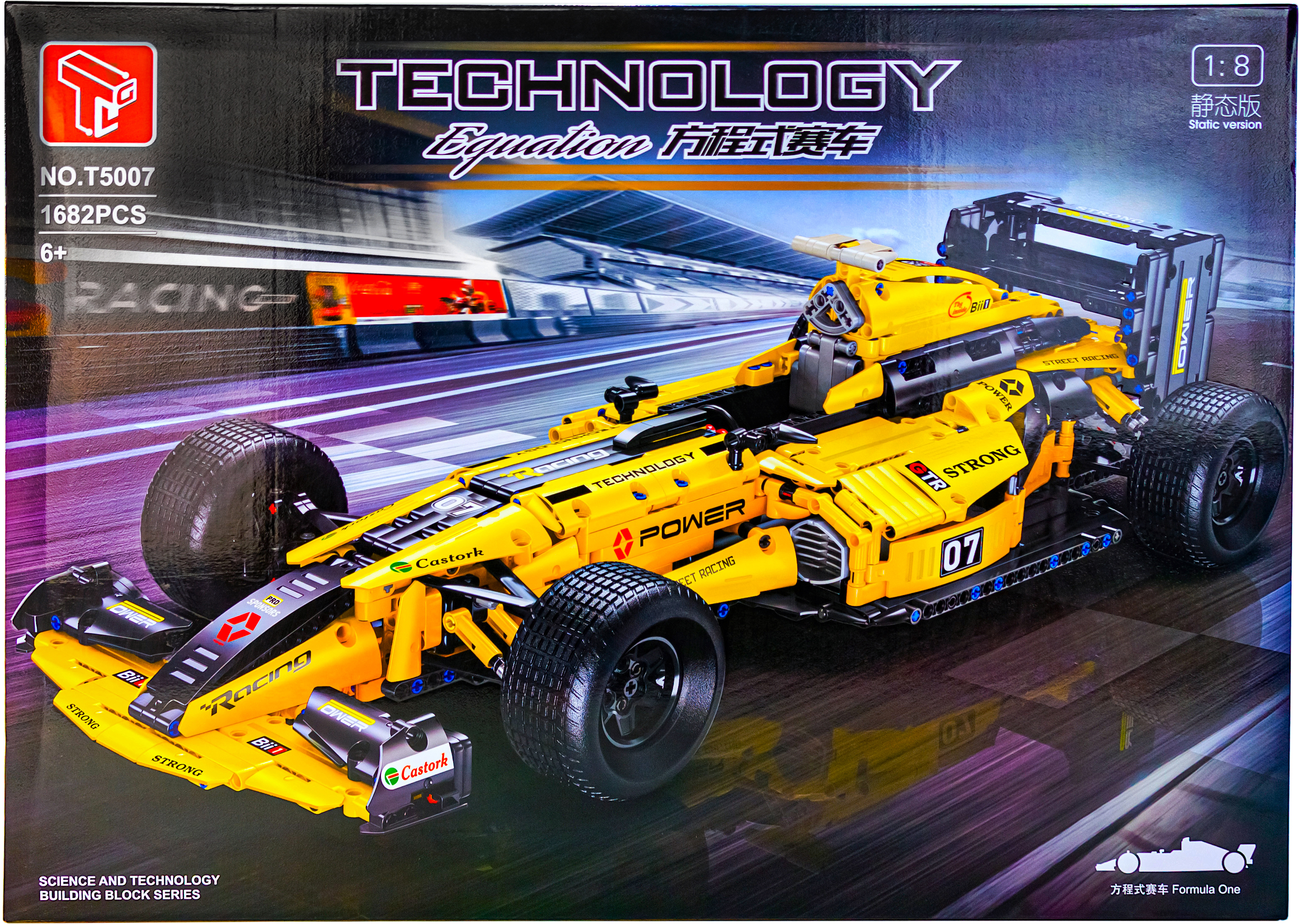 Конструктор TGL 1:8 «Болид  Formula 1» Т5007 / 1682 деталей