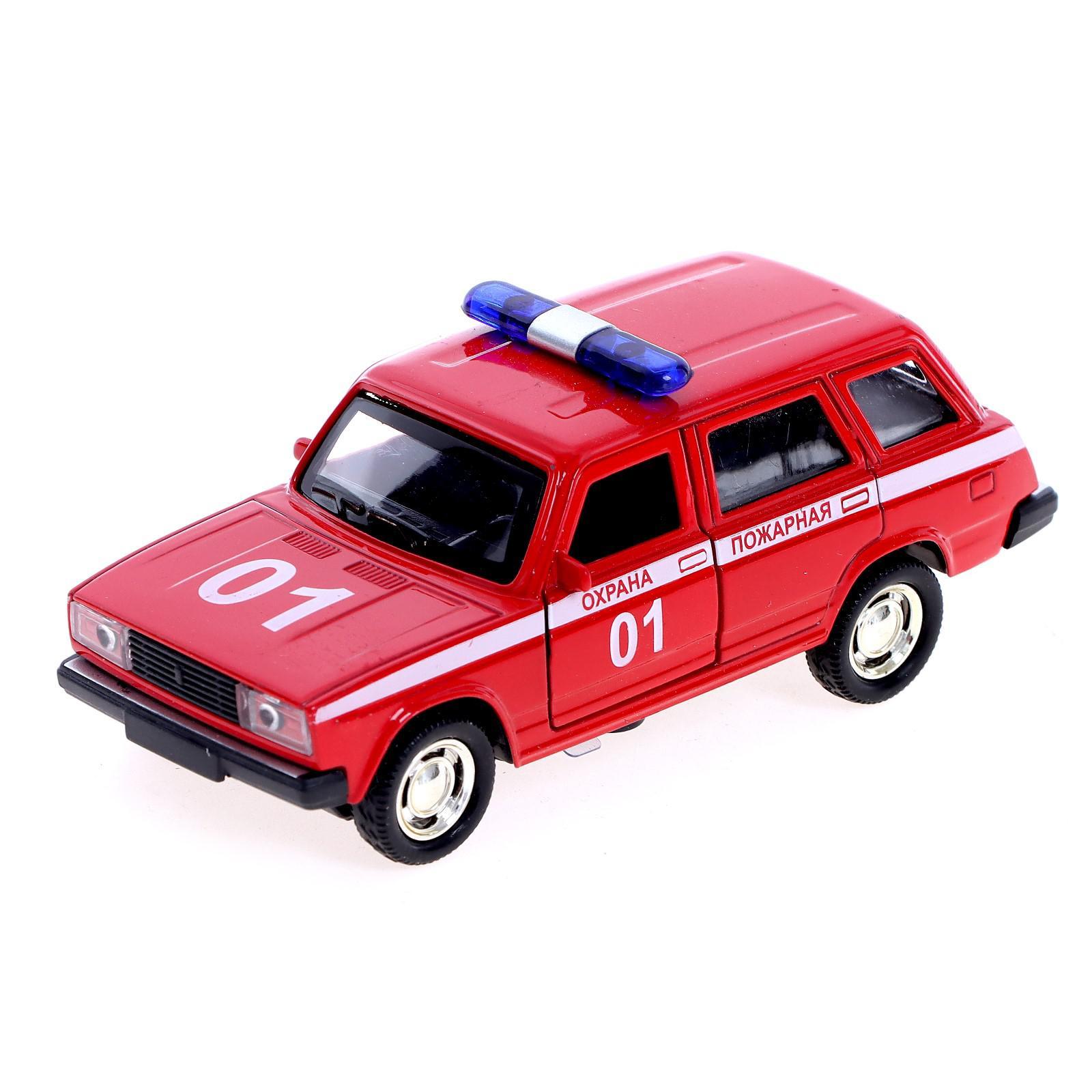 Машинка металлическая 1:32 «Спецслужбы ВАЗ 2104 / ВАЗ 2106» 187Р-188Р-12D, инерционная, свет, звук / Микс