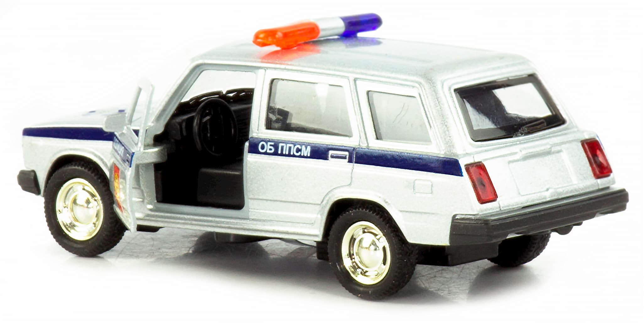 Машинка металлическая 1:32 «Спецслужбы ВАЗ 2104 / ВАЗ 2106» 187Р-188Р-12D, инерционная, свет, звук / Микс