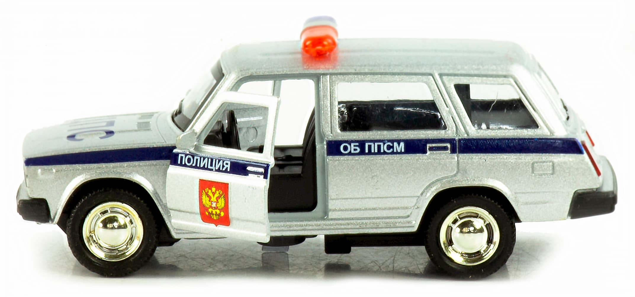 Машинка металлическая 1:32 «Спецслужбы ВАЗ 2104 / ВАЗ 2106» 187Р-188Р-12D, инерционная, свет, звук / Микс