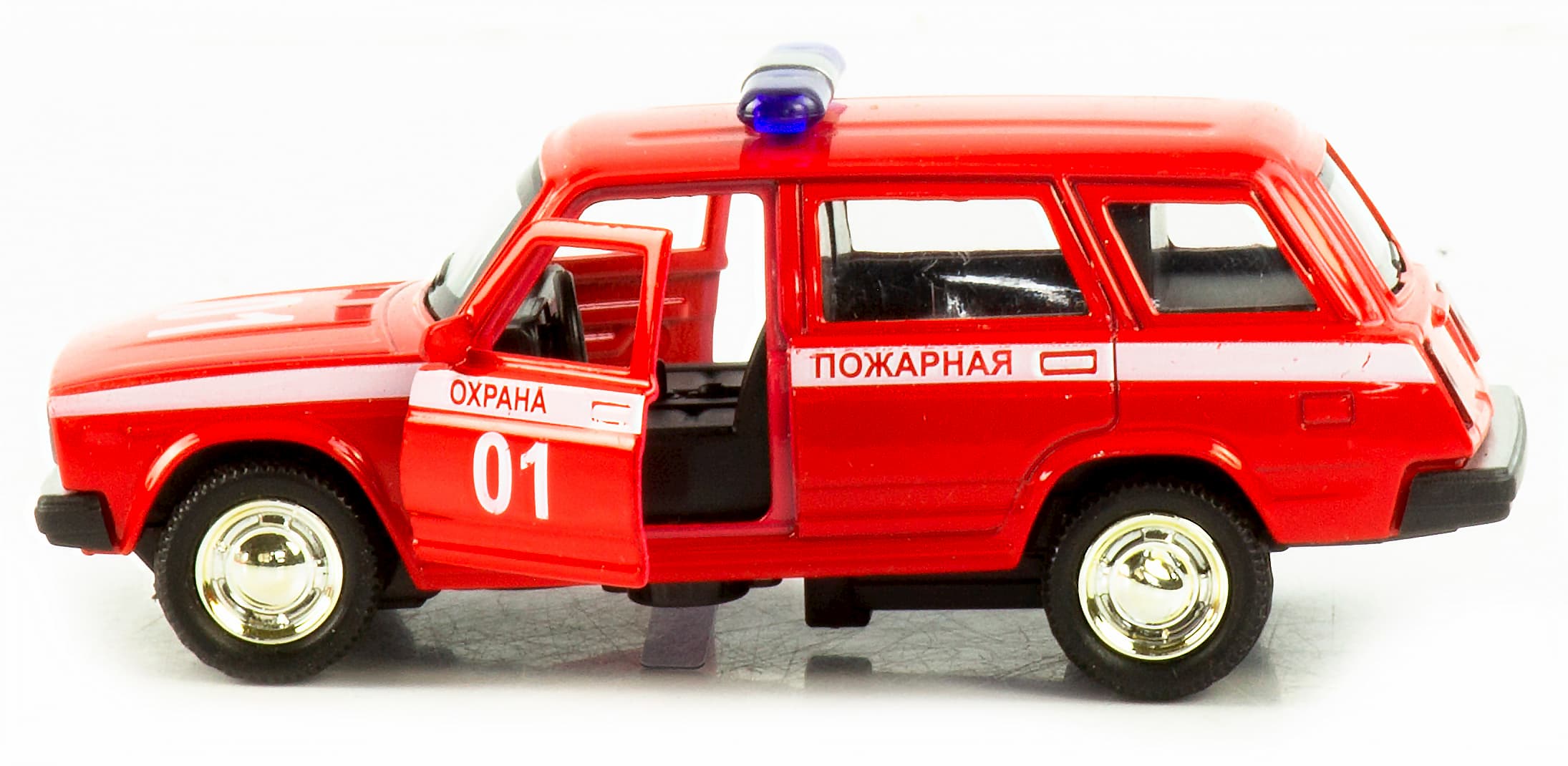 Машинка металлическая 1:32 «Спецслужбы ВАЗ 2104 / ВАЗ 2106» 187Р-188Р-12D, инерционная, свет, звук / Микс