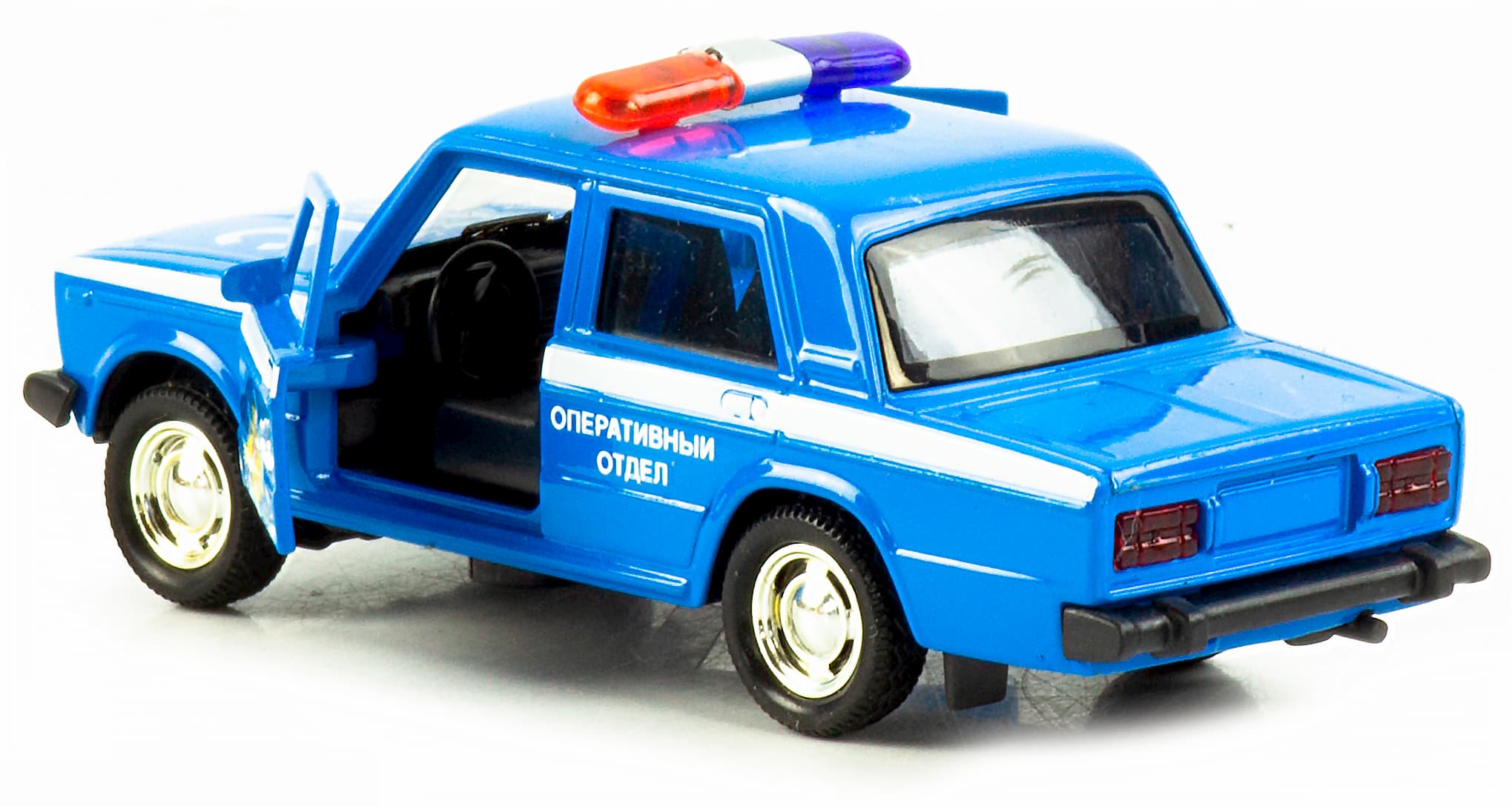 Машинка металлическая 1:32 «Спецслужбы ВАЗ 2104 / ВАЗ 2106» 187Р-188Р-12D, инерционная, свет, звук / Микс