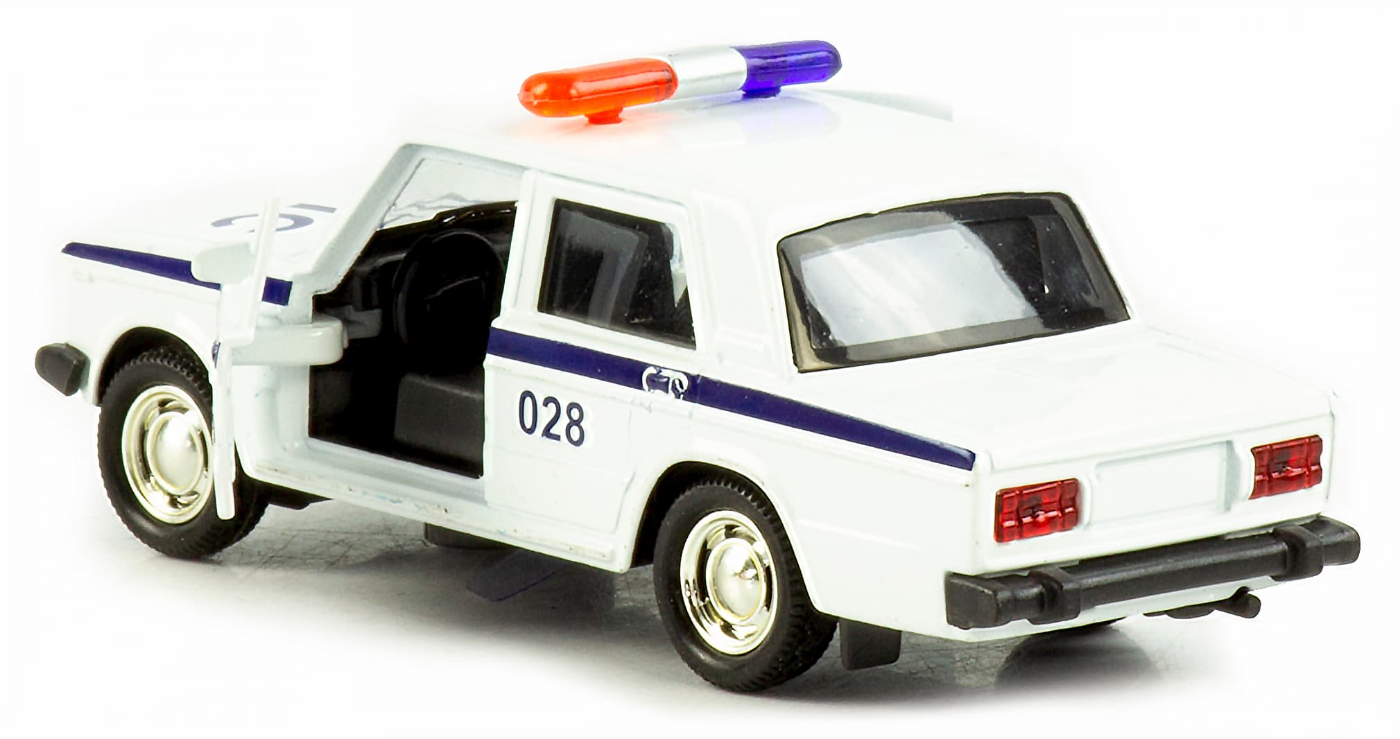 Машинка металлическая 1:32 «Спецслужбы ВАЗ 2104 / ВАЗ 2106» 187Р-188Р-12D, инерционная, свет, звук / Микс