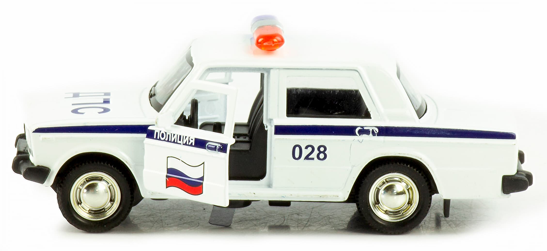 Машинка металлическая 1:32 «Спецслужбы ВАЗ 2104 / ВАЗ 2106» 187Р-188Р-12D, инерционная, свет, звук / Микс