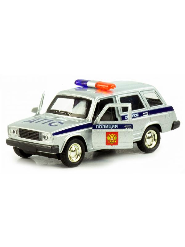 Машинка металлическая 1:32 «Спецслужбы ВАЗ 2104 / ВАЗ 2106» 187Р-188Р-12D, инерционная, свет, звук / Микс