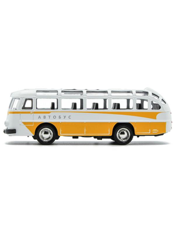 Металлический автобус 1:32 «ЛАЗ 697-Е («Турист»)» 14.5 см. A1814-12D, инерционный, свет, звук / Микс
