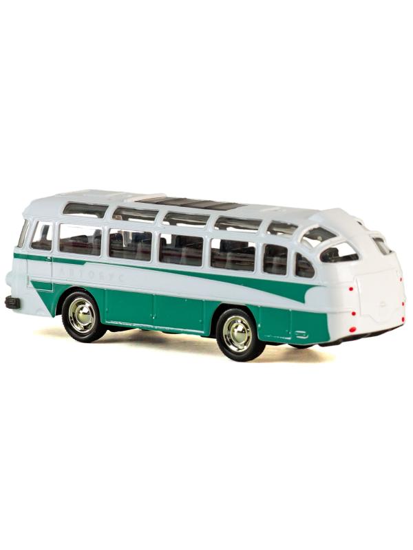 Металлический автобус 1:32 «ЛАЗ 697-Е («Турист»)» 14.5 см. A1814-12D, инерционный, свет, звук / Микс