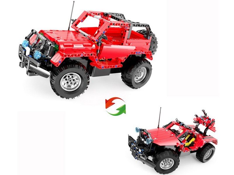 Конструктор CaDA  «Jeep Wrangler - Воин бездорожья 2 в 1» (Technic) C51001W / 531 деталь