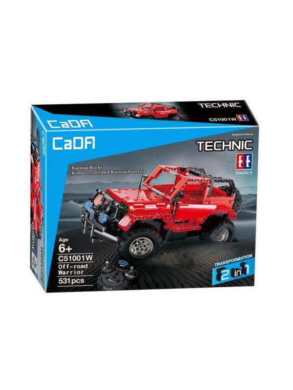 Конструктор CaDA  «Jeep Wrangler - Воин бездорожья 2 в 1» (Technic) C51001W / 531 деталь