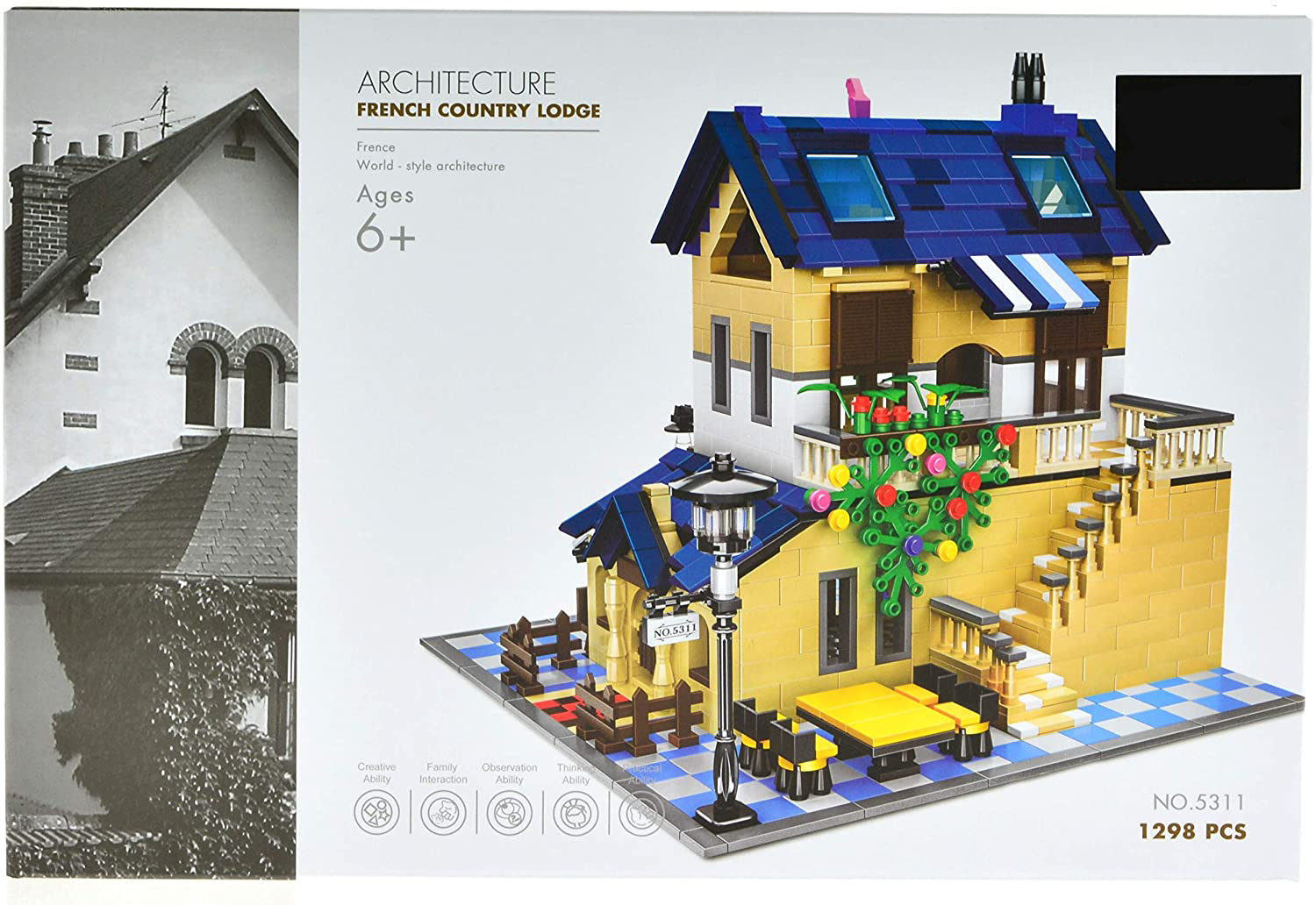 Конструктор Wange «Французский загородный дом» 5311 (Architecture) / 1298 деталей