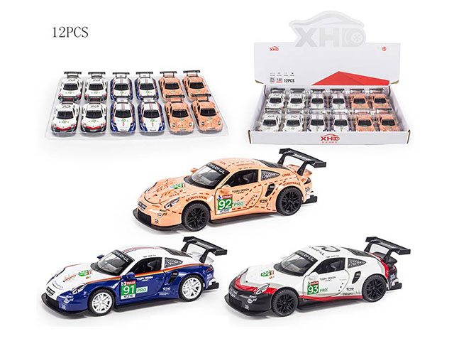 Металлическая машинка XHD 1:32 «Porsche 911 RSR» А3208, 15.5 см. инерционная, свет, звук / Микс