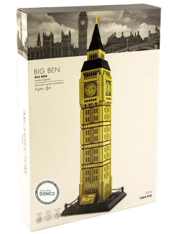 Конструктор Wange «The Big Ben of London, Elizabeth Tower» 5216 (Architecture) / 1642 детали