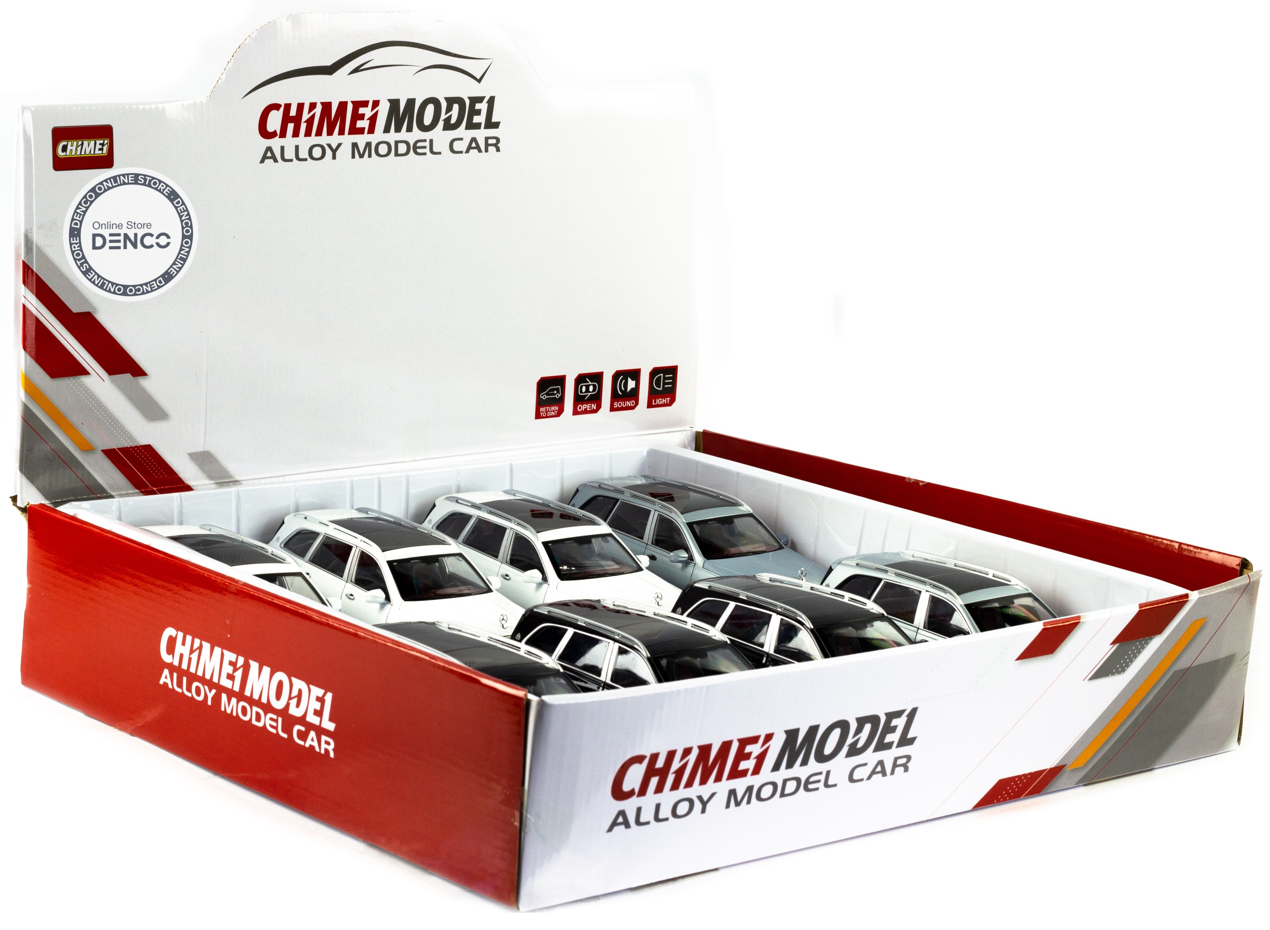 Металлическая машинка ChiMei Model 1:24 «Mercedes-Maybach GLS 600» CM312 инерционная, свет, звук / Микс