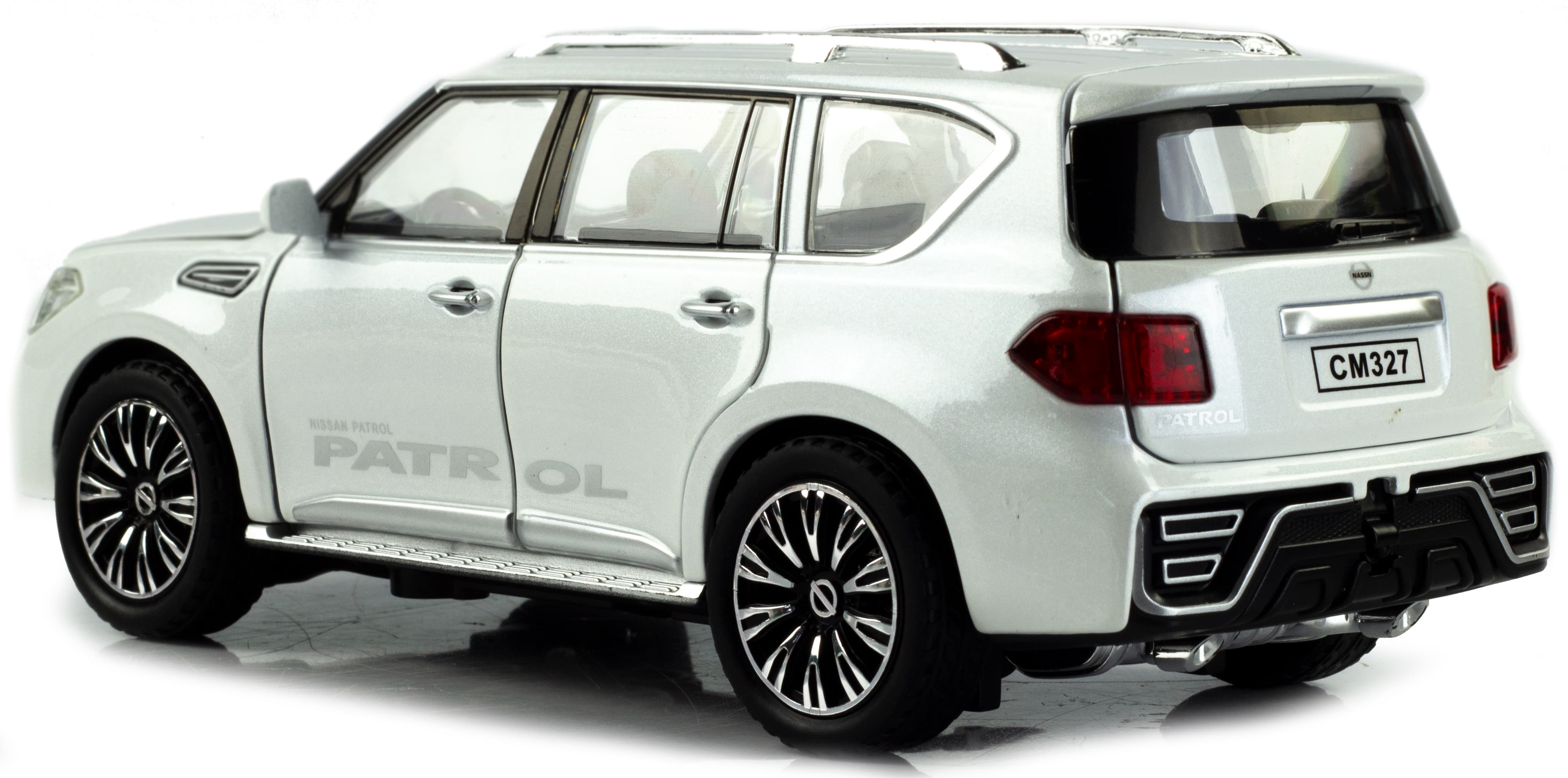 Металлическая машинка ChiMei Model 1:24 «Nissan Patrol» А328, 22 см., инерционная, свет, звук / Микс