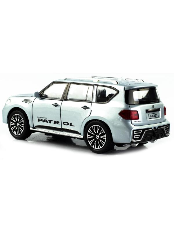 Металлическая машинка ChiMei Model 1:24 «Nissan Patrol» А328, 22 см., инерционная, свет, звук / Микс