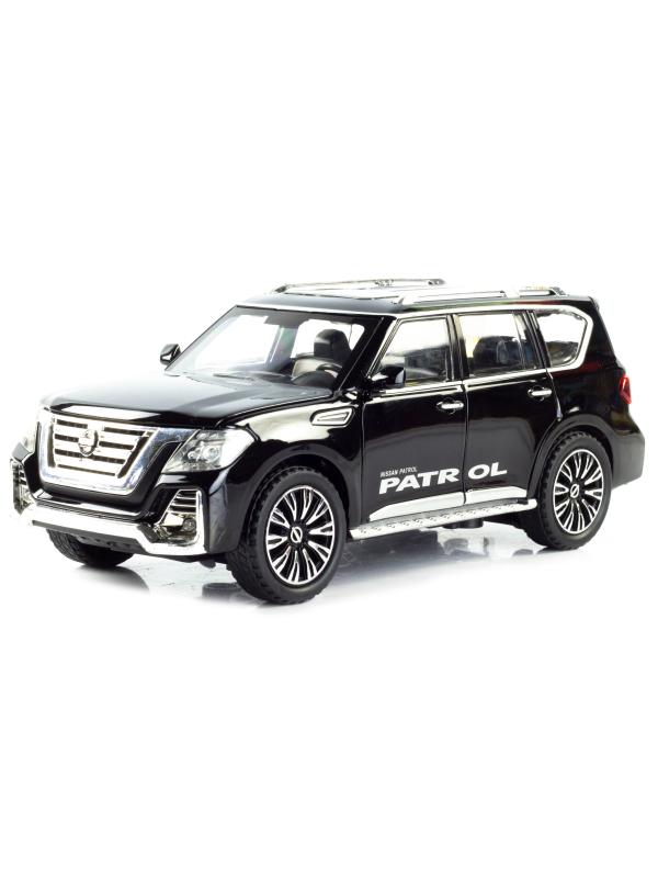 Металлическая машинка ChiMei Model 1:24 «Nissan Patrol» А328, 22 см., инерционная, свет, звук / Микс