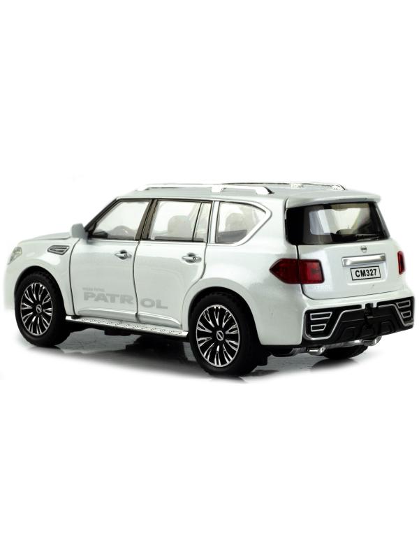 Металлическая машинка ChiMei Model 1:24 «Nissan Patrol» А328, 22 см., инерционная, свет, звук / Микс