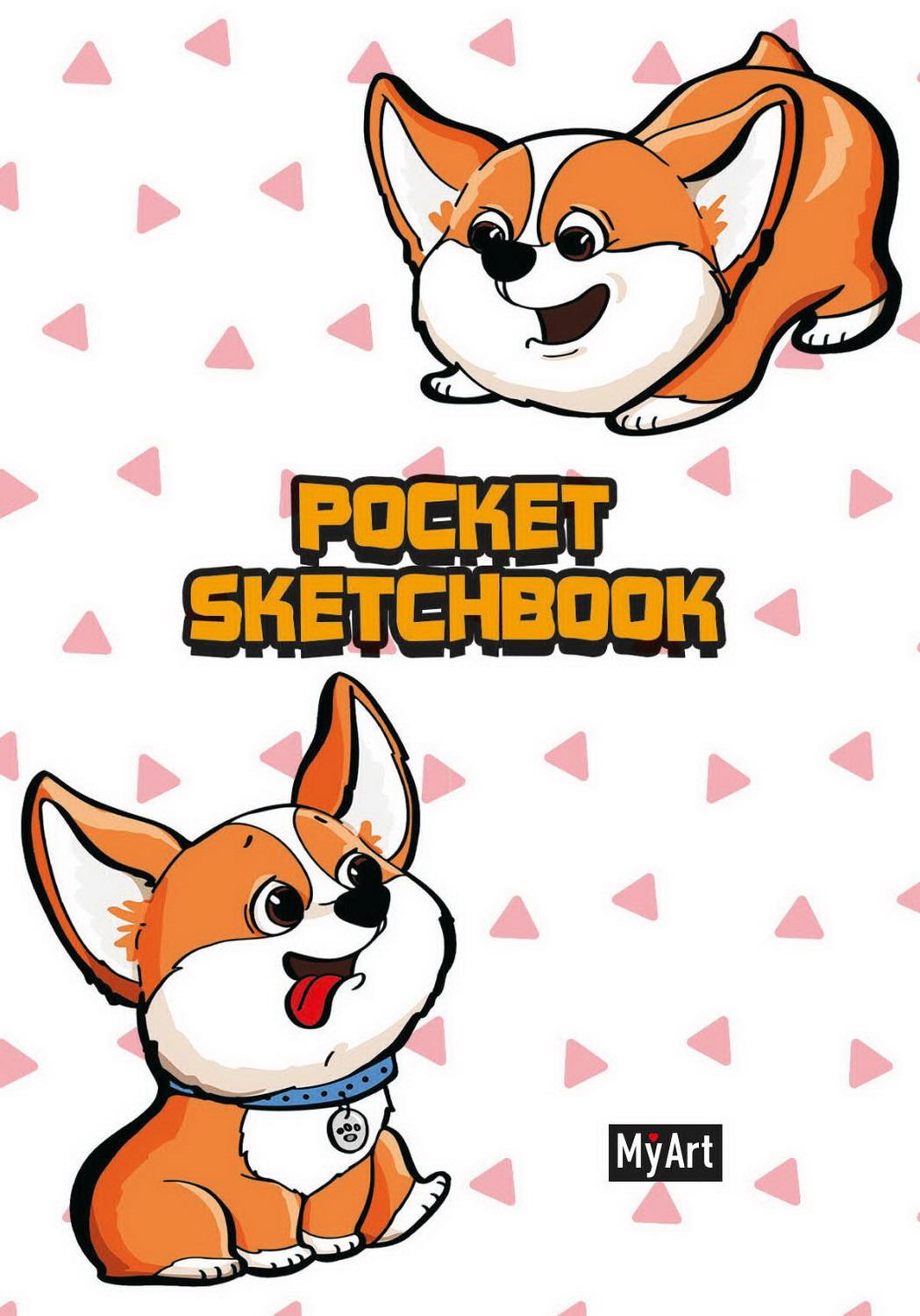 Блокнот Проф-пресс Скейтчбук Pocket Корги 48 листов