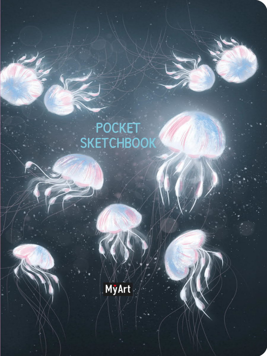Блокнот Проф-Пресс Скетчбук My Art Pocket Медузы