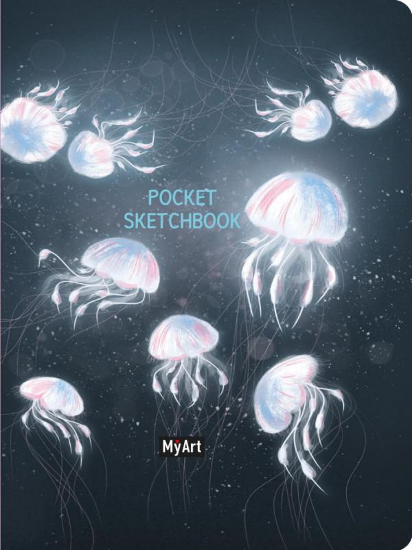 Блокнот Проф-Пресс Скетчбук My Art Pocket Медузы