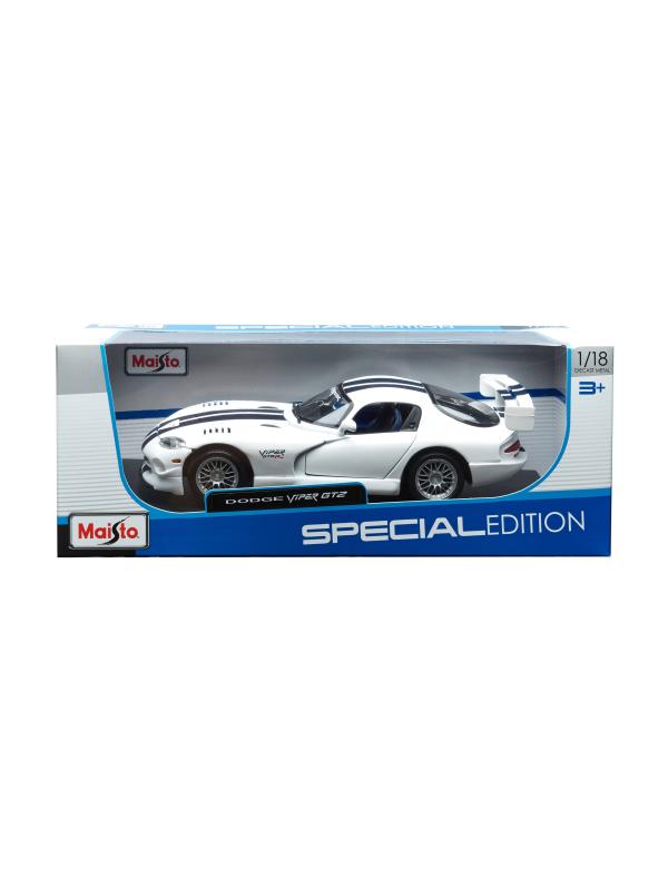 Коллекционная металлическая модель Maisto 1:18 Special Edition «Dodge Viper GT2» А31845 / Белый