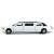 Металлическая машинка Kinsmart 1:38 «1999 Lincoln Town Car Stretch Limousine» KT7001DH / Белый