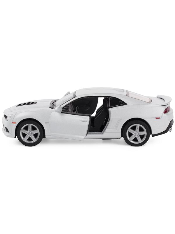Металлическая машинка Kinsmart 1:38 «2014 Chevrolet Camaro» KT5383D, инерционная / Белый
