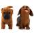 Фигурки-тянучки Животных QBabe «Собаки Шарпей и Такса» из термопластичной резины A305-DB, 9.52 см., Антистресс / 2 шт.