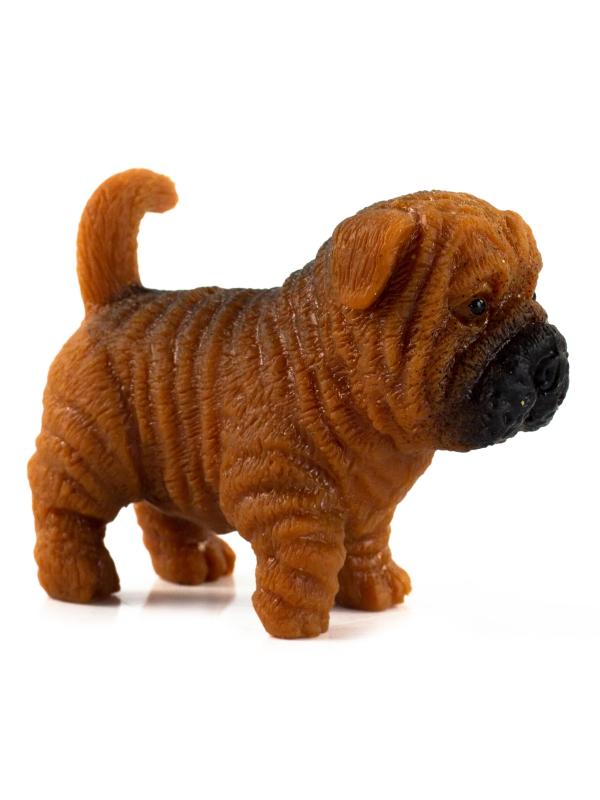 Фигурки-тянучки Животных QBabe «Собаки Шарпей и Такса» из термопластичной резины A305-DB, 9.52 см., Антистресс / 2 шт.