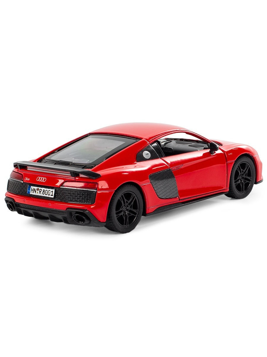 Металлическая машинка Kinsmart 1:38 «2020 Audi R8 Coupe» KT5422D, инерционная / Красный