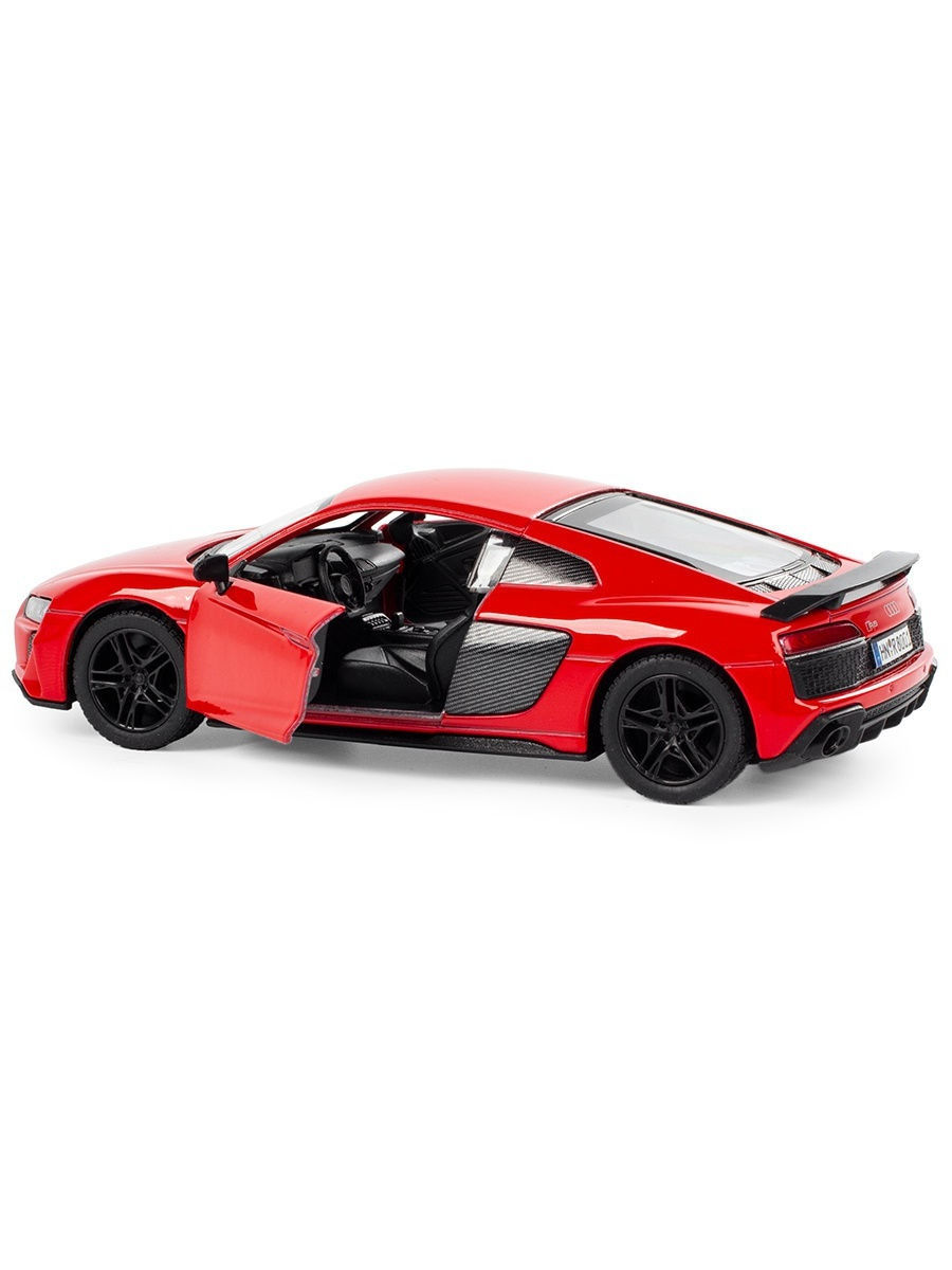 Металлическая машинка Kinsmart 1:38 «2020 Audi R8 Coupe» KT5422D, инерционная / Красный