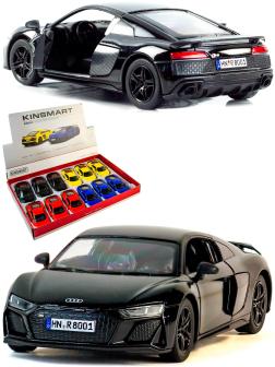Металлическая машинка Kinsmart 1:38 «2020 Audi R8 Coupe» KT5422D, инерционная / Черный