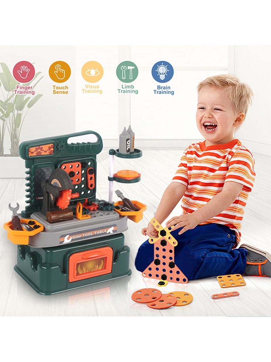 Детский игровой набор «Стол инструментов» 8052 / 46 предметов