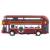 Металлический двухэтажный автобус Yeading 1:48 «Лондонский Винтаж» 18 см. 6629А инерционный, свет, звук / Микс