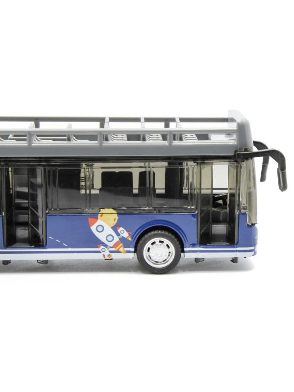 Металлический автобус Yeading 1:48 «City / Space Bus» 19.5 см. 6630А инерционный, свет, звук / Микс