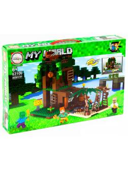 Конструктор PRCK My World «Домик на дереве Харданса» 63106  (Minecraft )  /  465 деталей