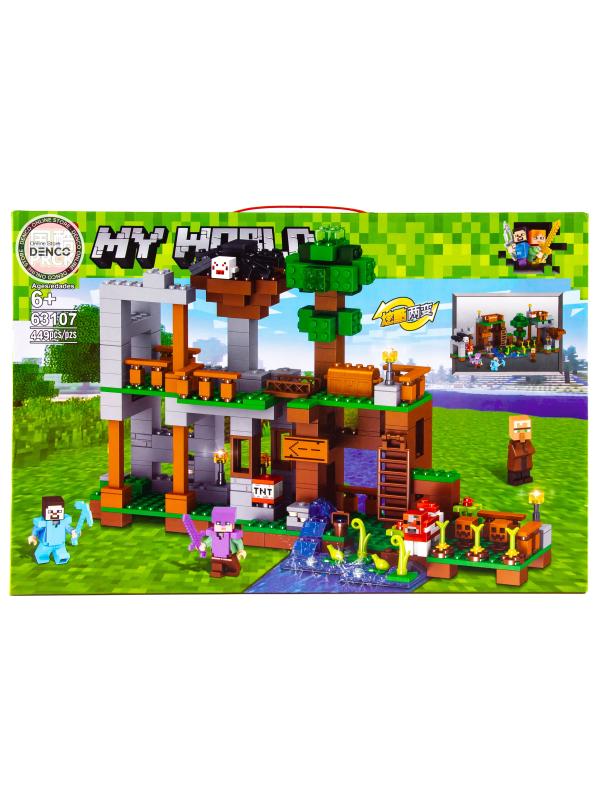 Конструктор PRCK MY WORLD «Битва на воде 2 в 1» 63107 (Minecraft) / 449 деталей