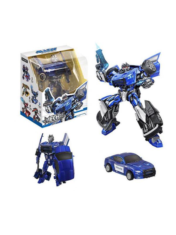 Металлический робот-трансформер «Полиция» / TMJ90688