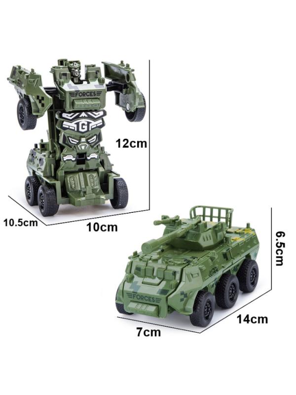 Игровой набор «Т‎рансформер-военный автомобиль» 14 см, CY802 / Микс