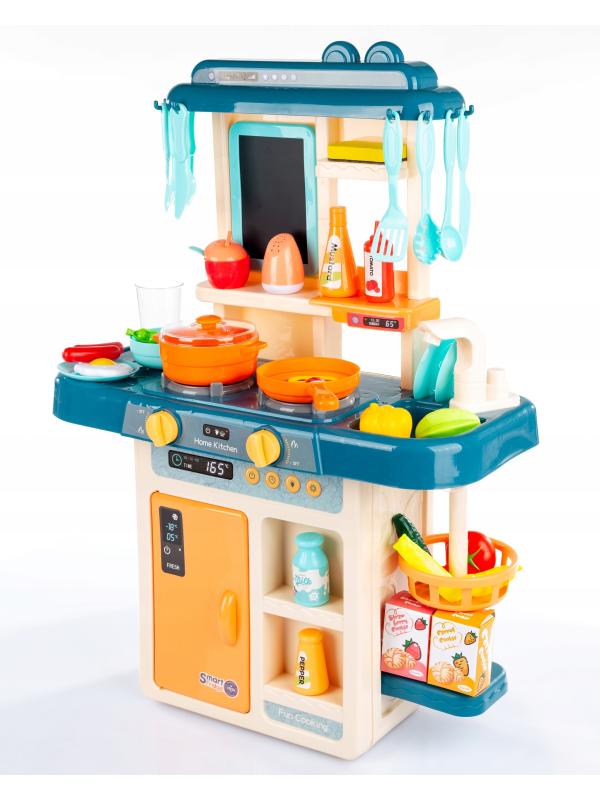 Детская интерактивная кухня 63 см с водой, паром, со световыми и звуковыми эффектами, 889-167 / 42 предмета