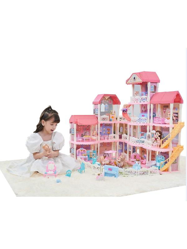 Игровой набор «Кукольный домик» с мебелью и персонажами, 7007 / 93 х 70 х 90 см