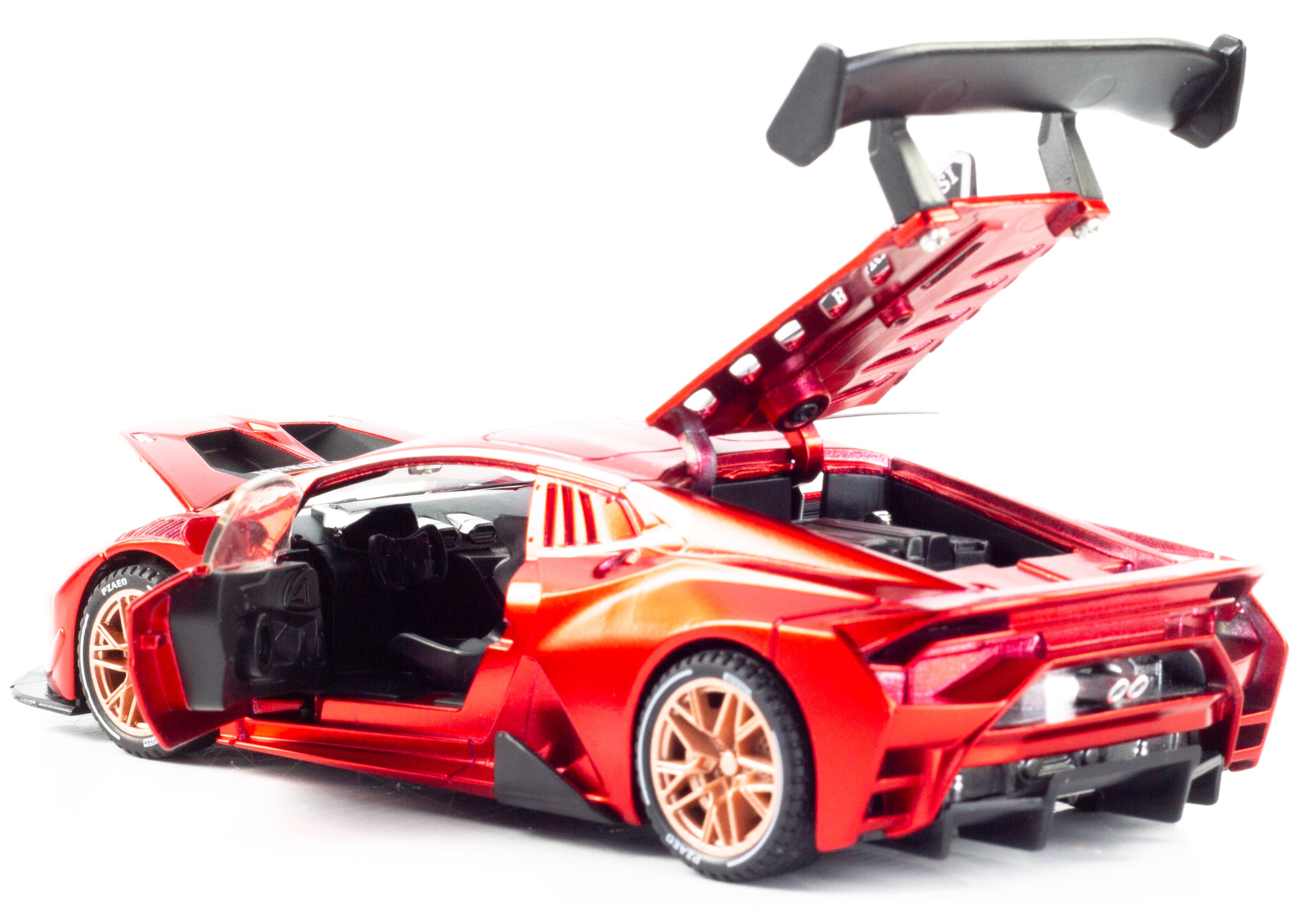 Металлическая машинка ChiMei Model 1:32 «Lamborghini Huracan ST EVO» CM322 инерционная, свет, звук / Красный