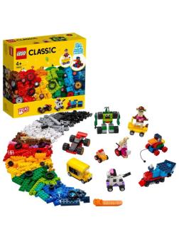 Конструктор LEGO CLASSIC Кубики и колёса