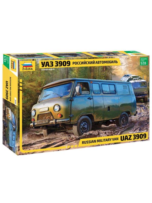 Сборная модель ZVEZDA Российский автомобиль УАЗ 3909 1:35