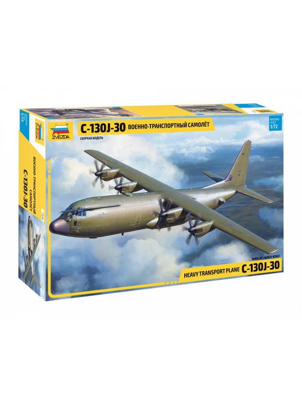 Сборная модель ZVEZDA Военно-транспортный самолет С-130J-30 1:72