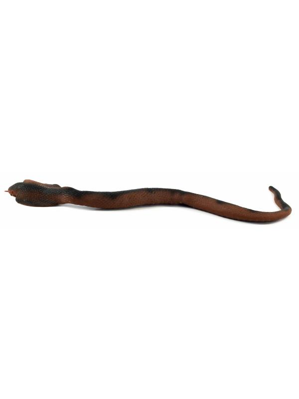 Резиновая фигурка-тянучка «Змея» 60 см. A146HC / Коричневая кобра
