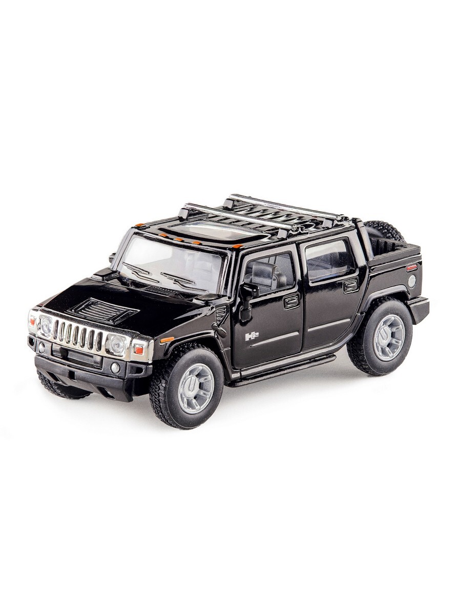 Металлическая машинка Kinsmart 1:40 «2005 Hummer H2 SUT» KT5097D инерционная / Черный