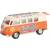 Металлическая машинка Kinsmart 1:32 «1962 Volkswagen Classical Bus with print (Ivory Top)» KT5377DF инерционная / Оранжевый