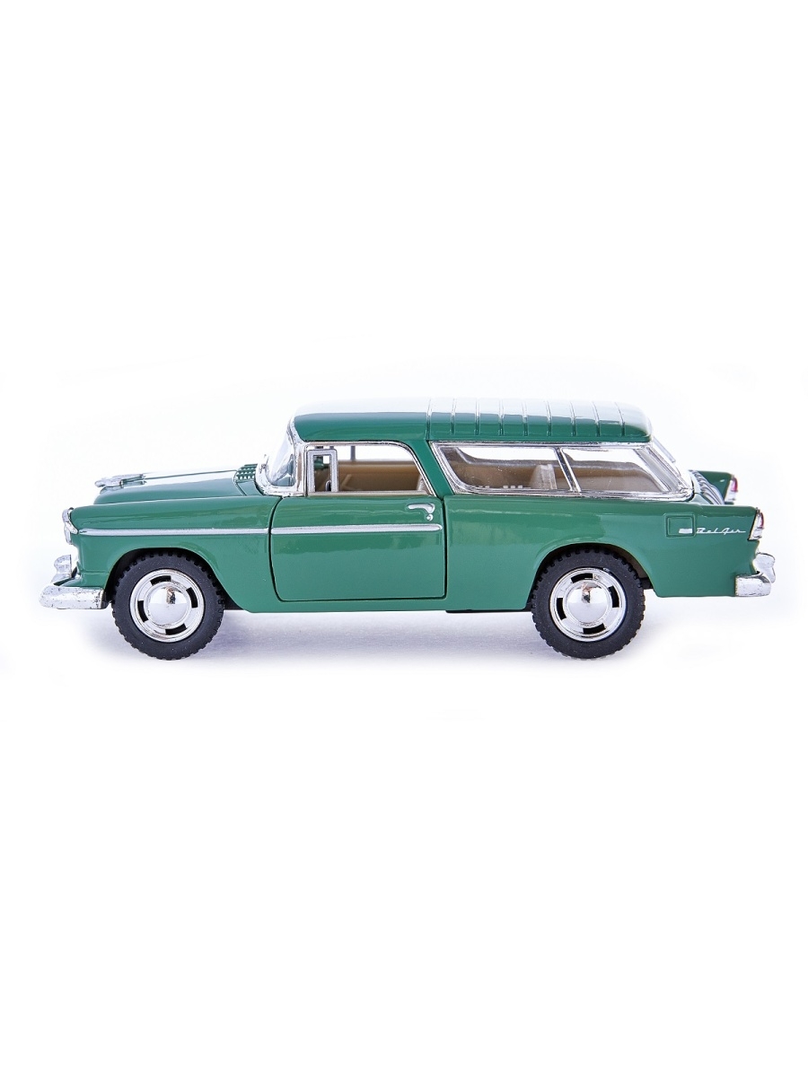 Металлическая машинка Kinsmart 1:40 «1955 Chevy Nomad» KT5331DF, инерционная / Зеленый