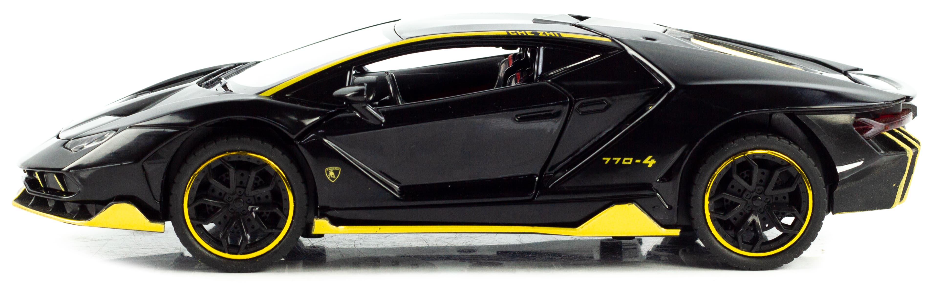 Металлическая машинка Che Zhi 1:24 «Lamborghini Centenario LP770-4» CZ25A, 21 см. инерционная, свет, звук / Микс